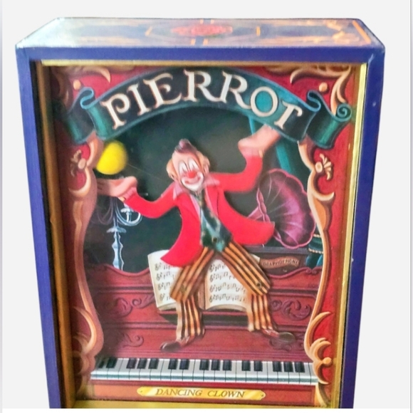 Vintage Monpierrot Dancing Clown Music Box - Picture 2 of 9